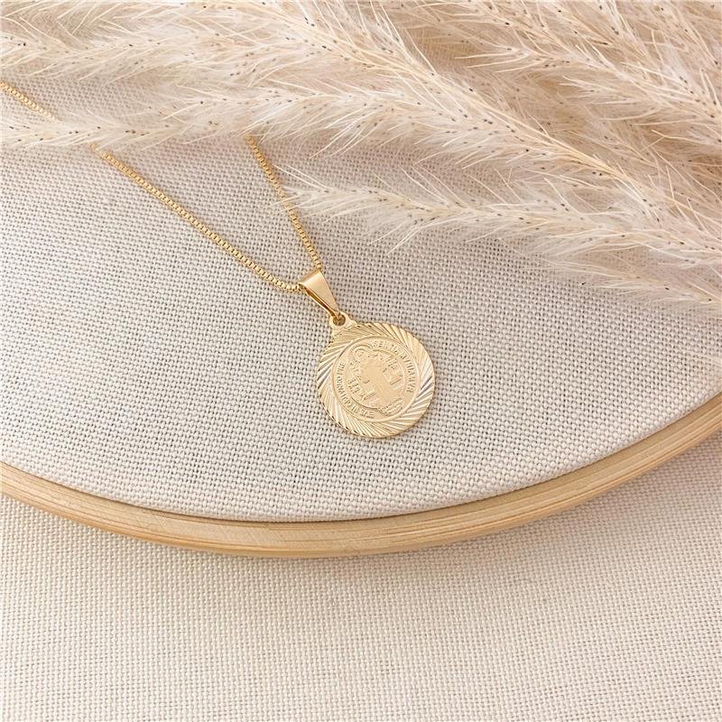 GARGANTILHA MEDALHA SÃO BENTO/15MM