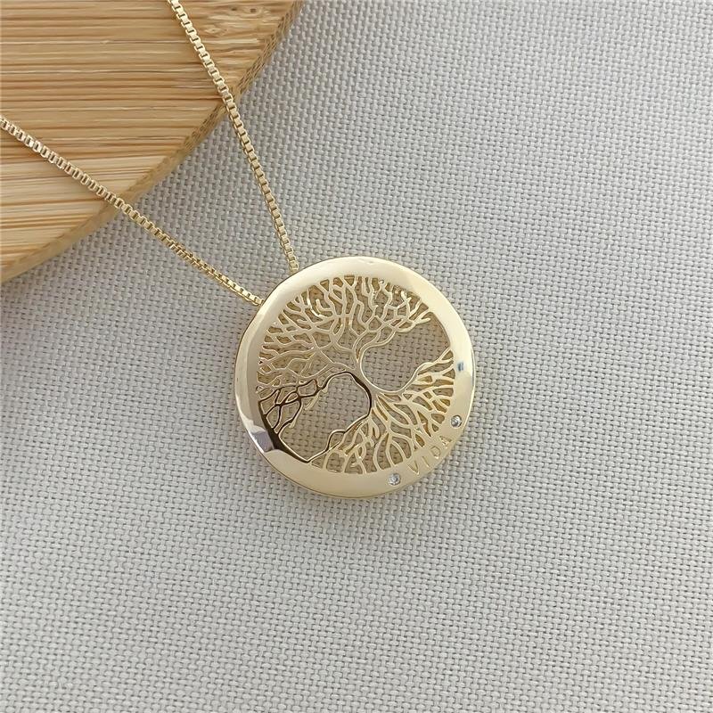 GARGANTILHA MANDALA ÁRVORE DA VIDA
