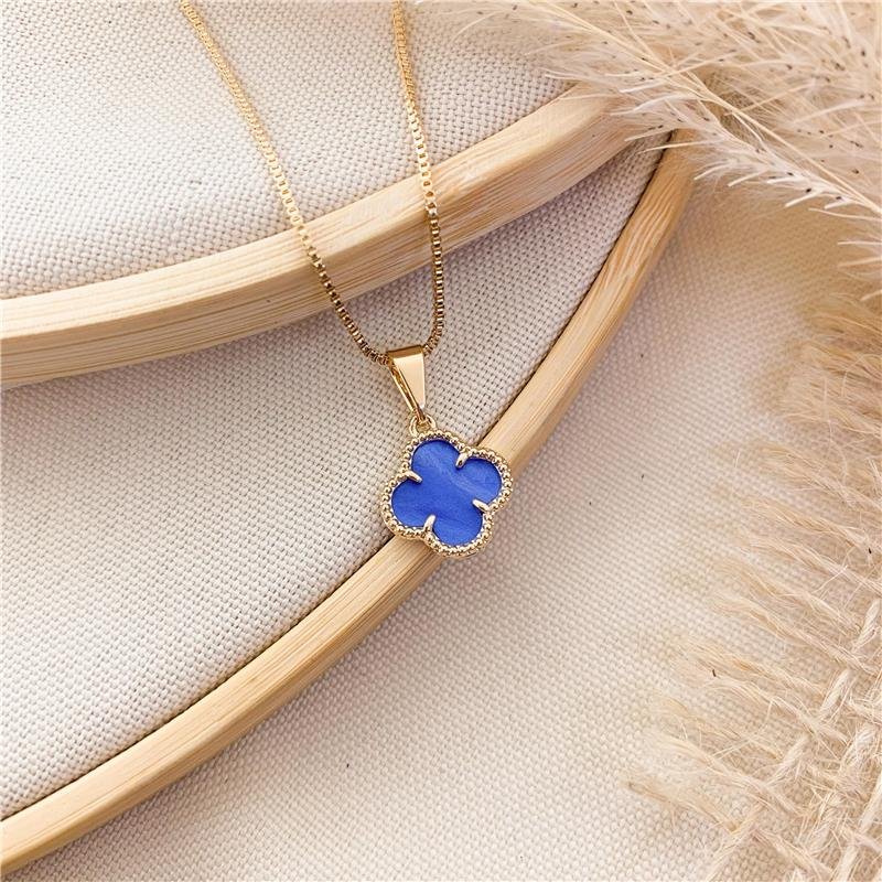 GARGANTILHA VENEZIANA TREVO - AZUL