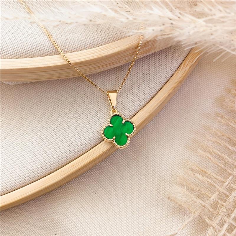 GARGANTILHA VENEZIANA TREVO - VERDE