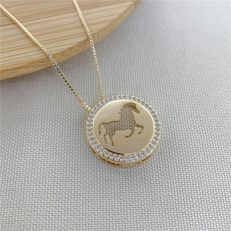 GARGANTILHA VENEZIANA MANDALA CAVALO