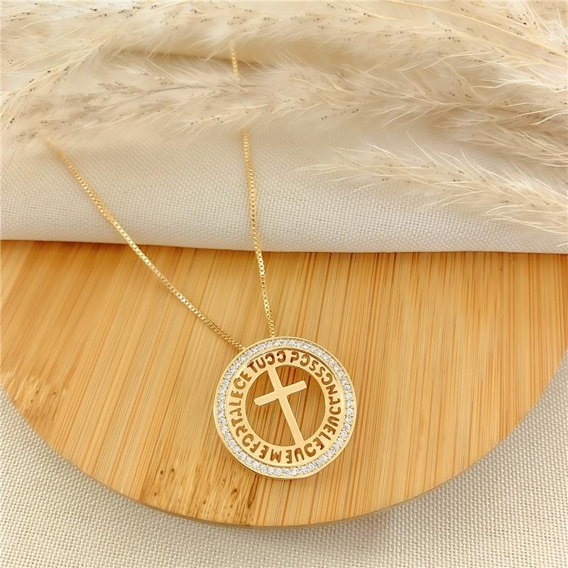 GARGANTILHA MANDALA TUDO POSSO - CRISTAL