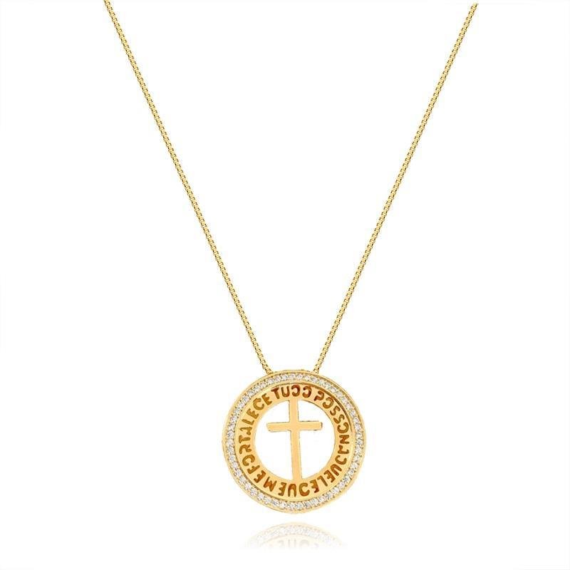 GARGANTILHA MANDALA TUDO POSSO - CRISTAL