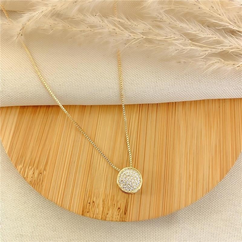 GARGANTILHA REDONDO CRAVEJADO