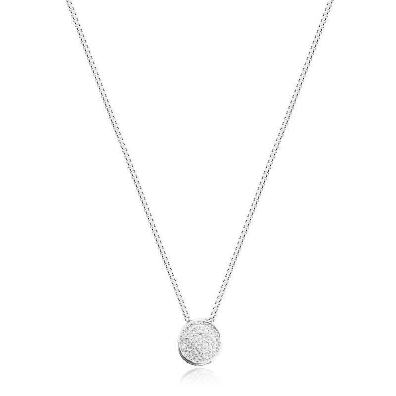 GARGANTILHA REDONDO CRAVEJADO - CRISTAL