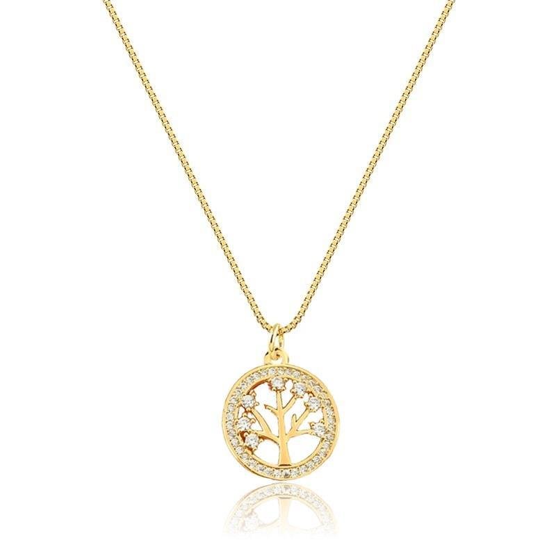 GARGANTILHA MANDALA ÁRVORE DA VIDA - CRISTAL