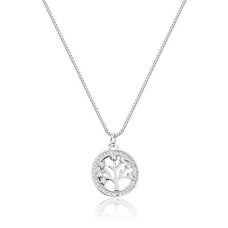 GARGANTILHA MANDALA ÁRVORE DA VIDA - CRISTAL