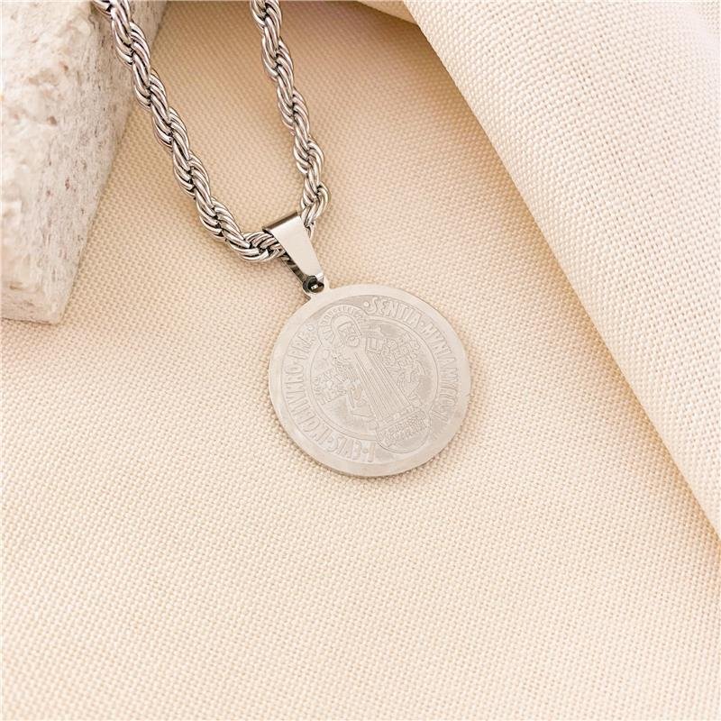 GARGANTILHA CORDÃO BAIANO MEDALHA SÃO BENTO