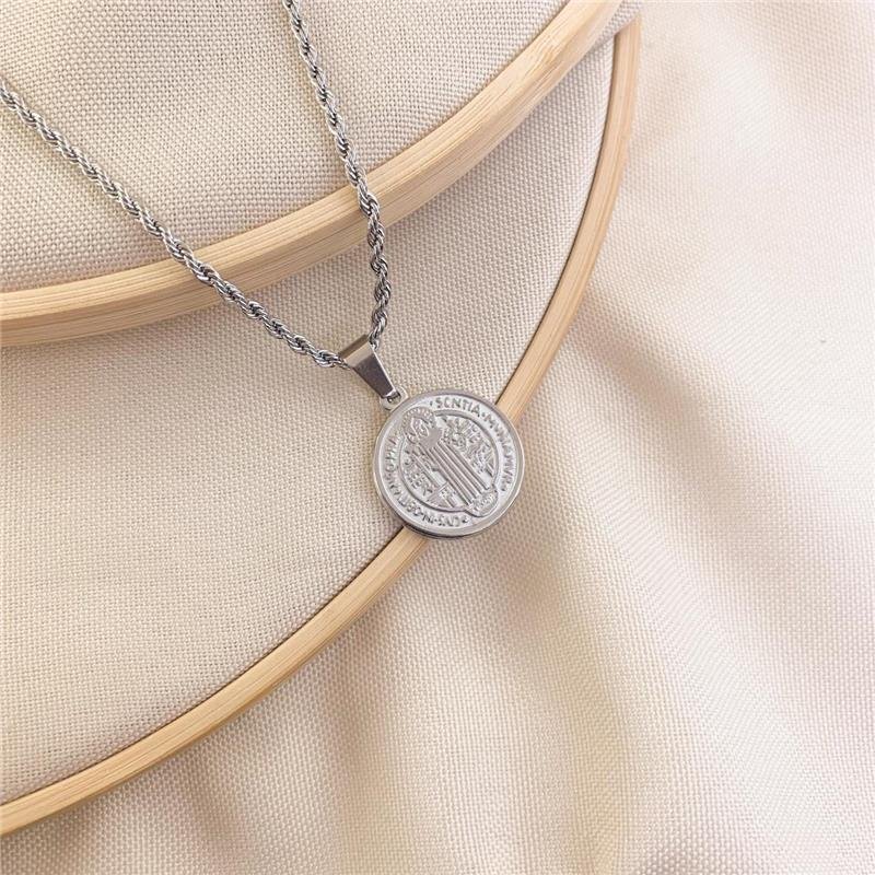 GARGANTILHA CORDÃO BAIANO MEDALHA SÃO BENTO