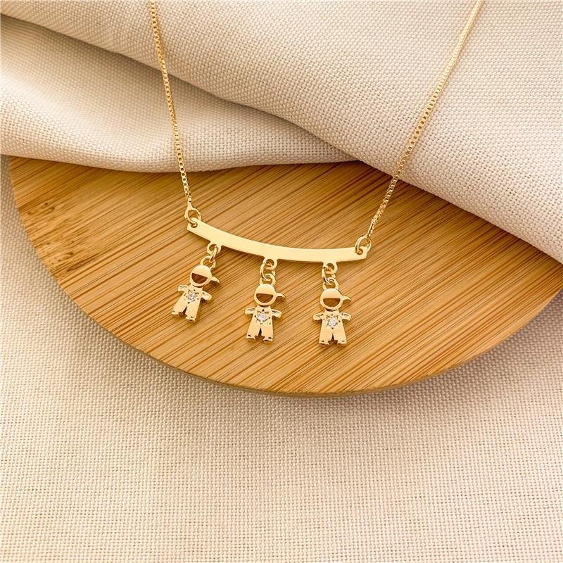 GARGANTILHA CANGA TRÊS MENINOS - CRISTAL