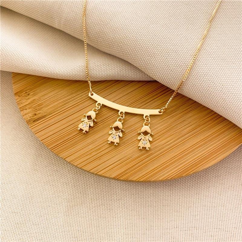 GARGANTILHA CANGA TRÊS MENINAS - CRISTAL