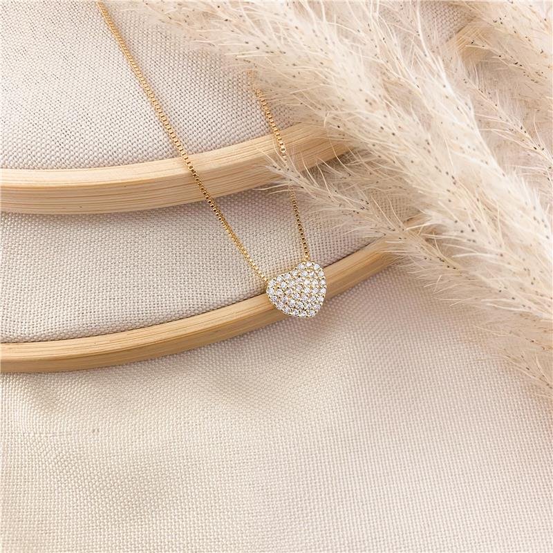 GARGANTILHA VENEZIANA CORAÇÃO - CRISTAL