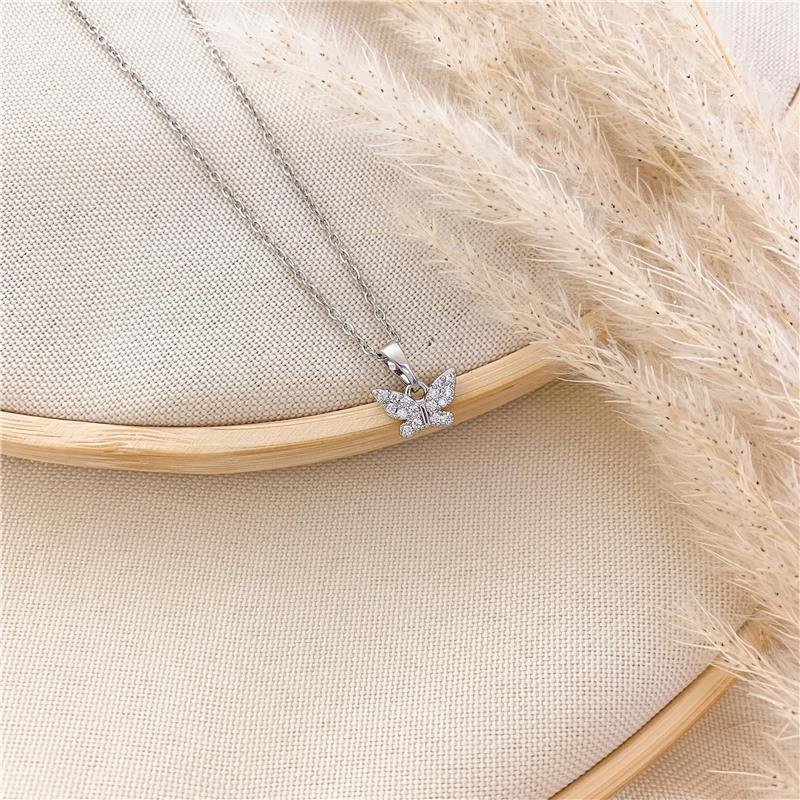 GARGANTILHA ELOS BORBOLETA - CRISTAL