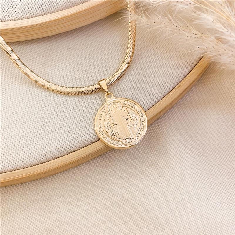 GARGANTILHA FIO ALEMÃO SÃO BENTO/3MM-45CM