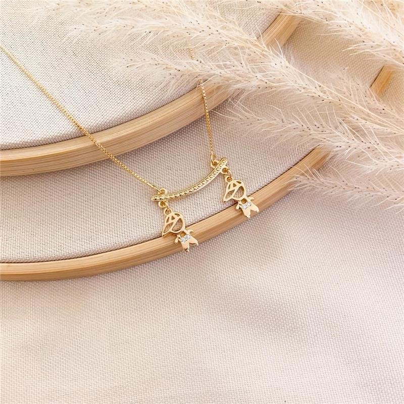 GARGANTILHA CANGA DUA MENINAS - CRISTAL