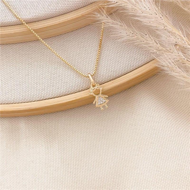 GARGANTILHA VENEZIANA UMA MENINA/12MM - CRISTAL