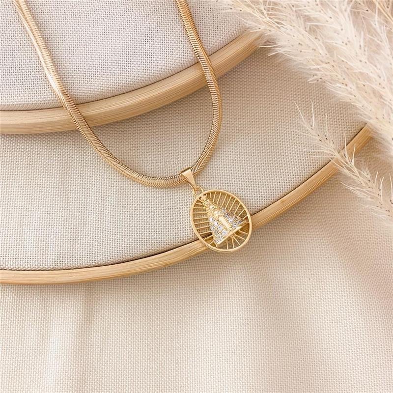 GARGANTILHA FIO ALEMÃO NOSSA SENHORA - CRISTAL