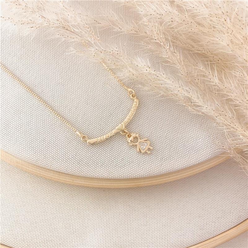 GARGANTILHA CANGA AMOR ETERNO MENINA - CRISTAL