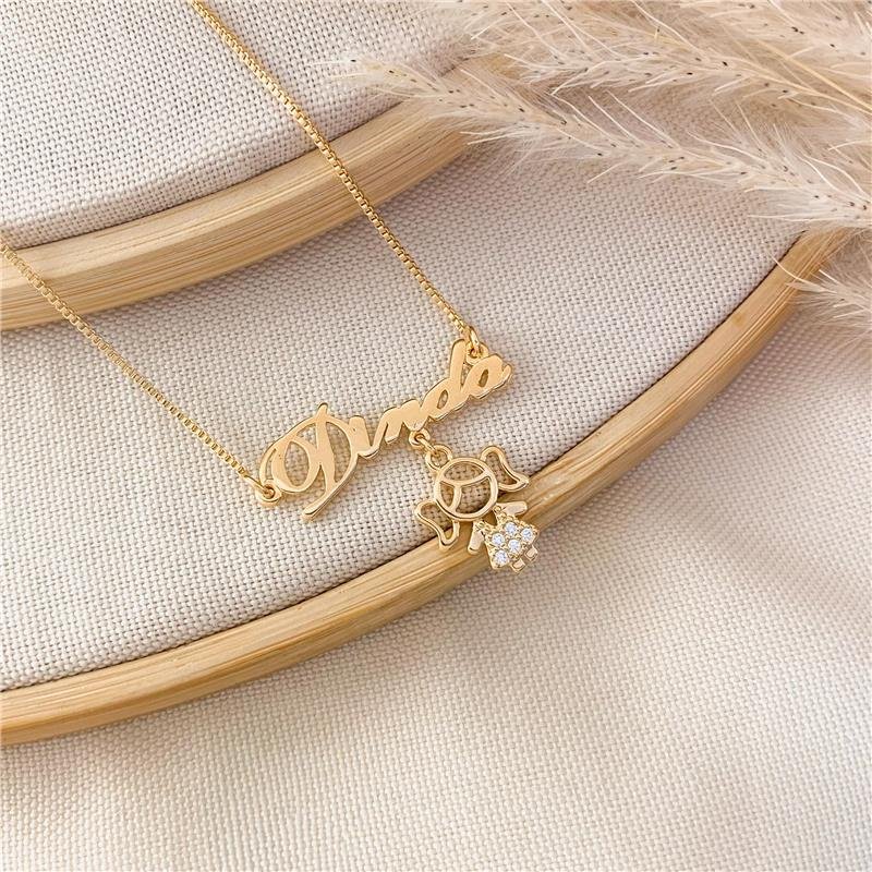 GARGANTILHA DINDA MENINA - CRISTAL