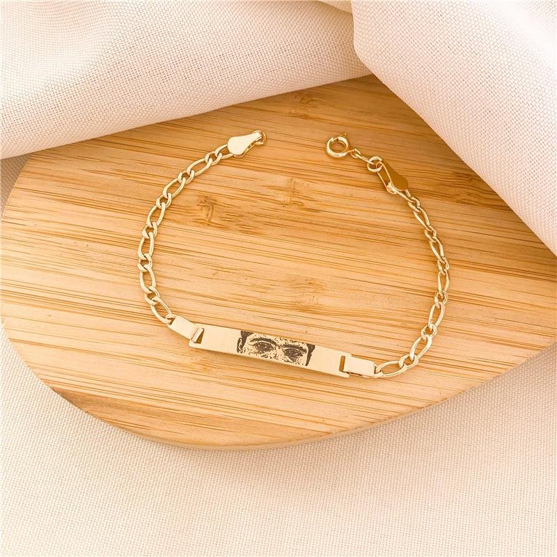 PULSEIRA PLACA PERSONALIZADA FOTO-DESENHO UM OLHAR