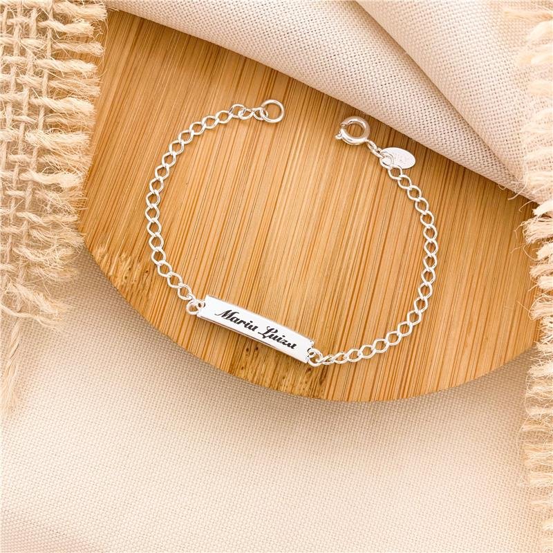 PULSEIRA INFANTIL BEBÊ PERSONALIZADA NOME/13CM