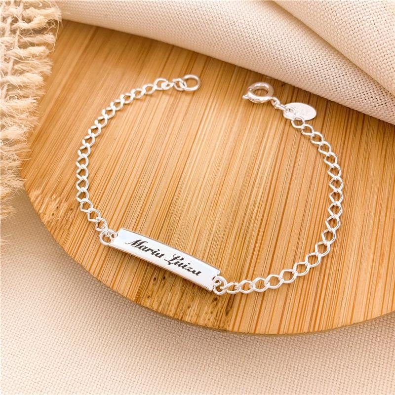 PULSEIRA INFANTIL PERSONALIZADA NOME/15CM