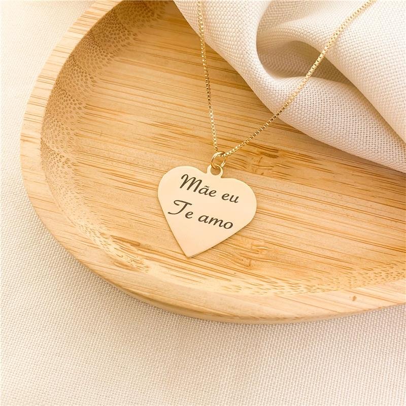 GARGANTILHA PERSONALIZADA MÃE EU TE AMO