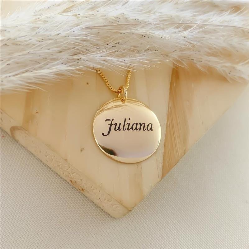 GARGANTILHA PERSONALIZADA REDONDO NOME