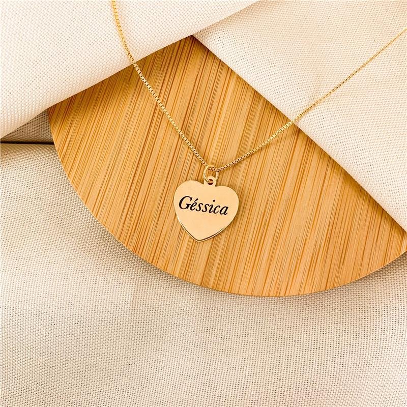 GARGANTILHA PERSONALIZADA CORAÇÃO NOME