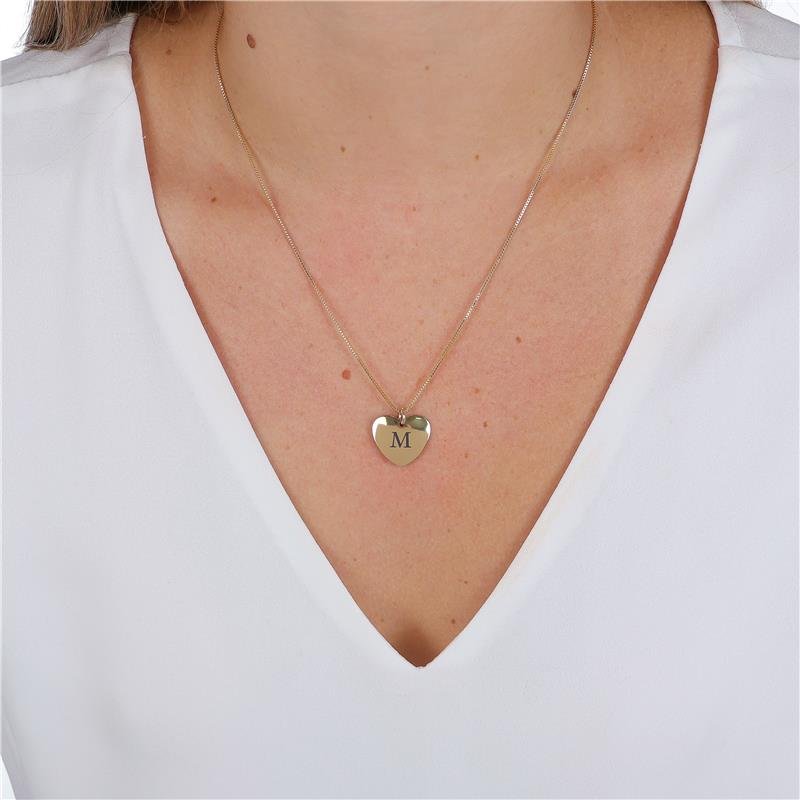 GARGANTILHA PERSONALIZADA CORAÇÃO LETRA