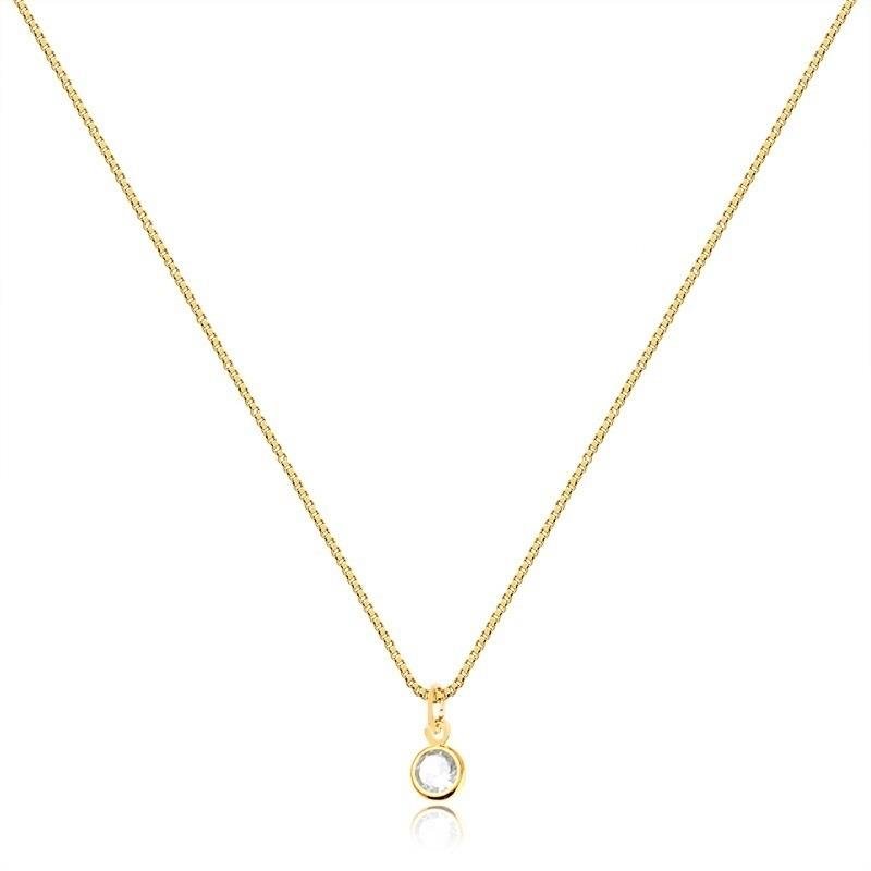 GARGANTILHA PONTO DE LUZ/4MM - CRISTAL