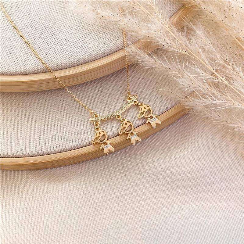 GARGANTILHA CANGA TRÊS MENINOS - CRISTAL