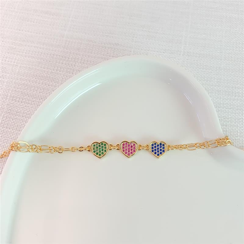 MIX CHOKER/PULSEIRA/ARGOLA CORAÇÃO