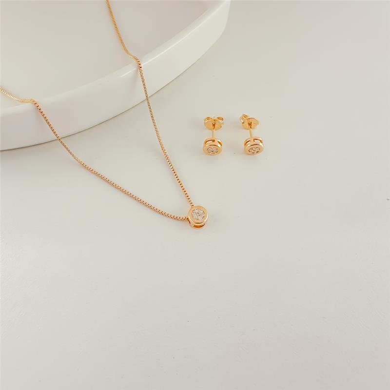 CONJUNTO ADULTO CHUVEIRO REDONDO CRAVEJADO