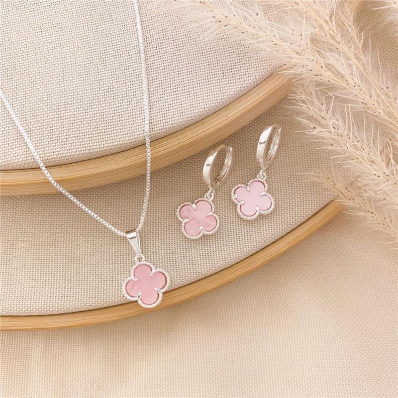 CONJUNTO ADULTO TREVO - ROSA CLARO