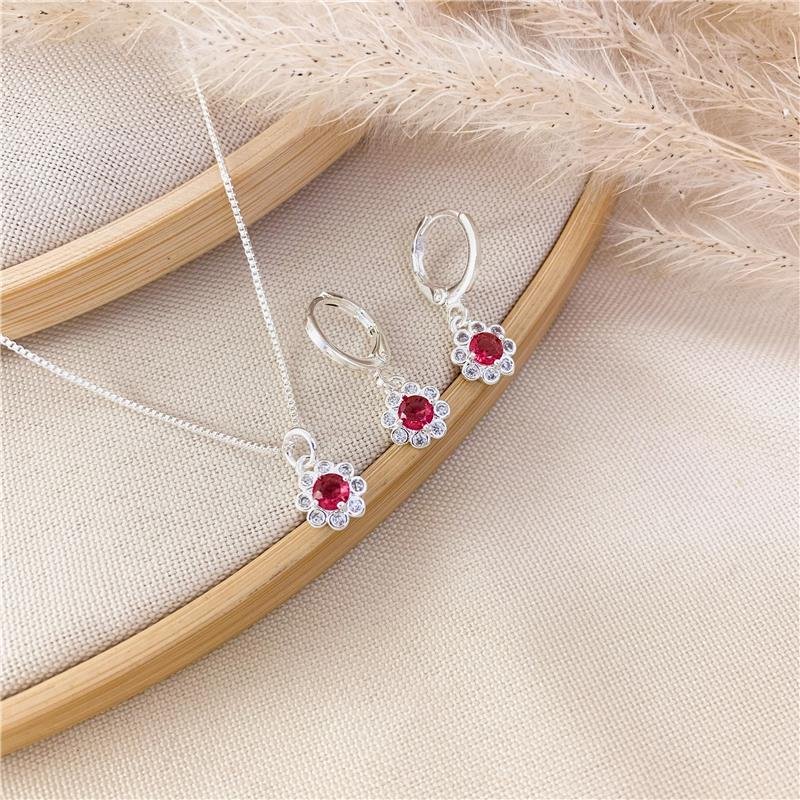 CONJUNTO ADULTO FLOR - ROSA FÚCSIA