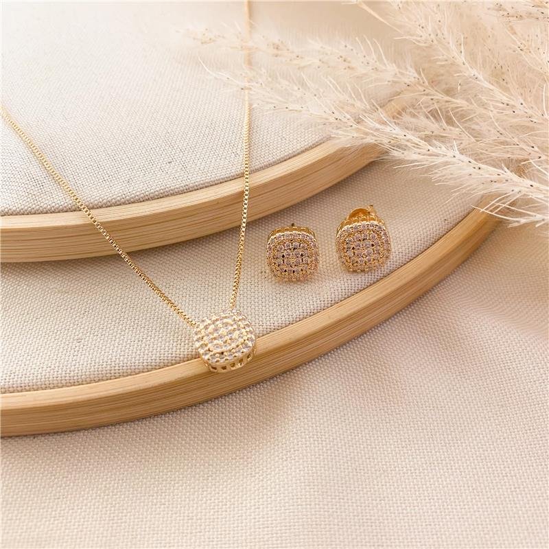 CONJUNTO ADULTO QUADRADO - CRISTAL