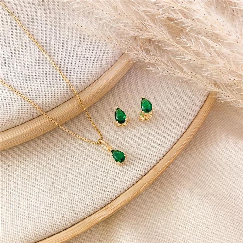 CONJUNTO ADULTO GOTINHA - VERDE