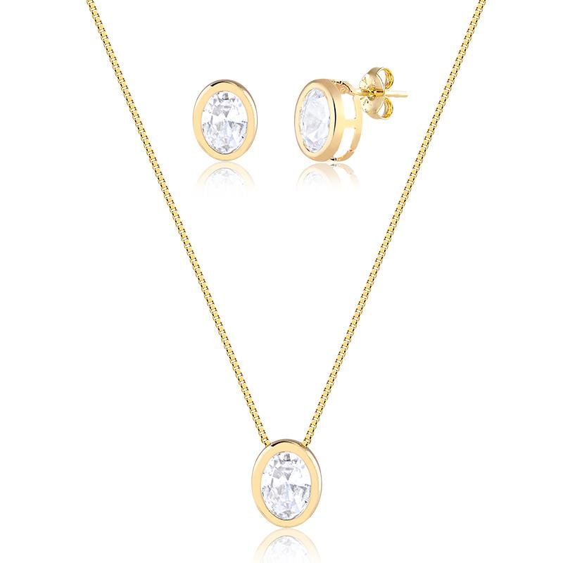 CONJUNTO ADULTO OVAL - CRISTAL