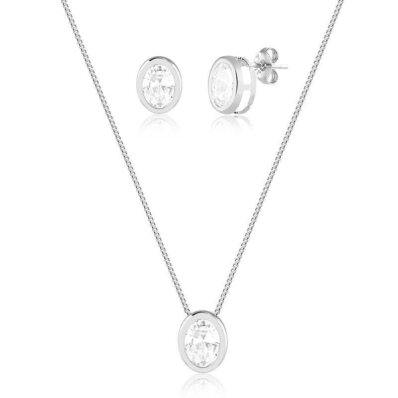 CONJUNTO ADULTO OVAL - CRISTAL