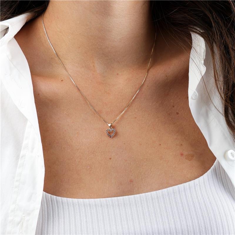 CONJUNTO ADULTO CORAÇÃO CRAVEJADO
