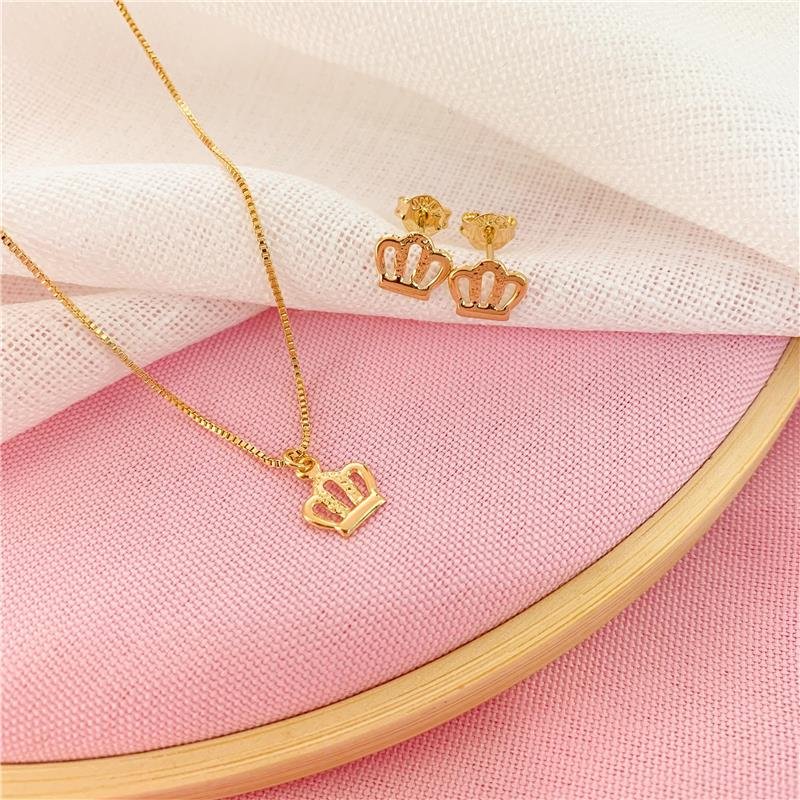 CONJUNTO INFANTIL COROA 