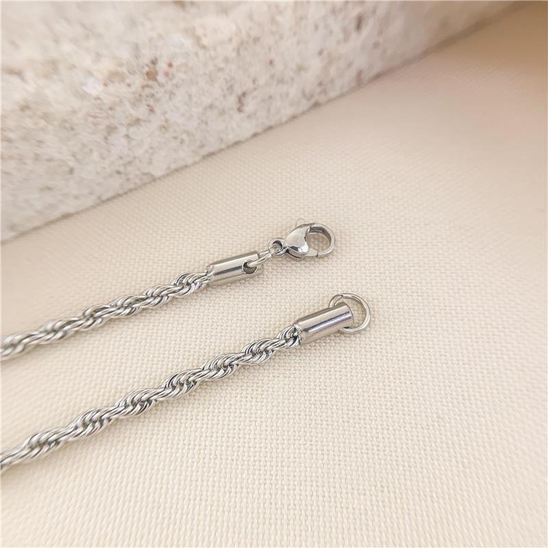CORRENTE CORDÃO BAIANO/2MMX60CM-AÇO INOX