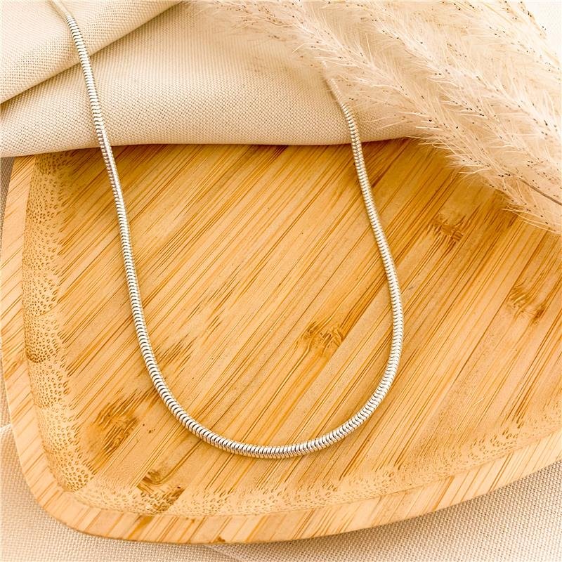 CORRENTE FIO COBRA/2MM-45CM PRATA 925
