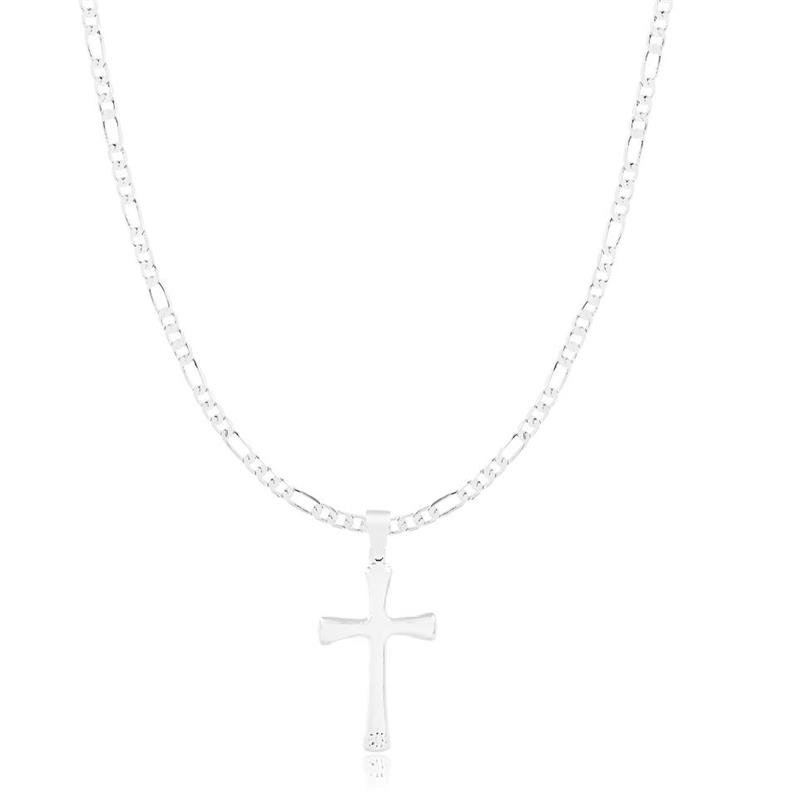 CORRENTE ELOS COM PINGENTE DE CRUZ