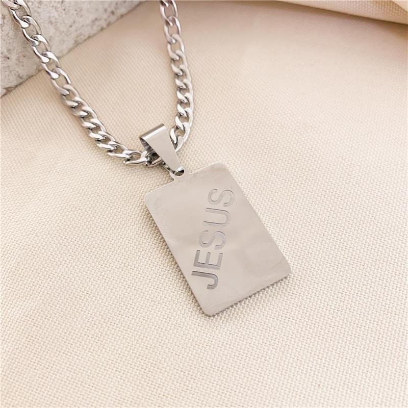 CORRENTE ELOS COM PINGENTE JESUS