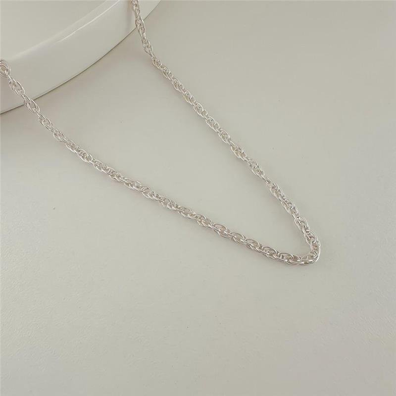 CORRENTE ELOS DUPLO/2MM-50CM PRATA 925