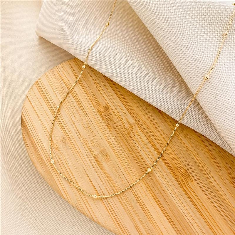 GARGANTILHA VENEZIANA BOLINHA/45CM