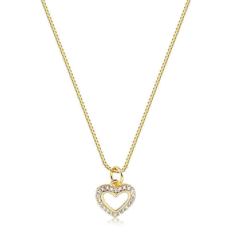 GARGANTILHA CORAÇÃO CRAVEJADO - CRISTAL