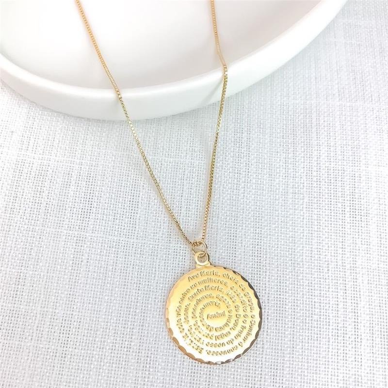 GARGANTILHA MEDALHA AVE MARIA
